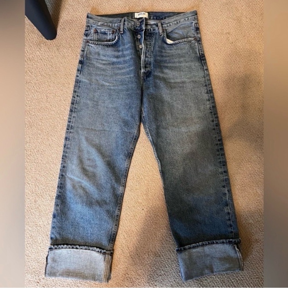 Agolde Fran Jean in Dwell Wash Size 28 - Picture 4 of 9